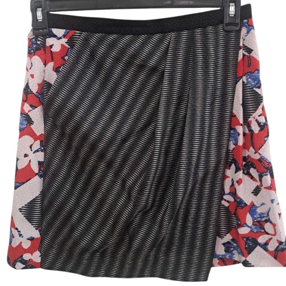 Peter Pilotto Target Black Red Asymmetrical Skirt NWOT Sizes 2‎ 6 8  10 12 14 16